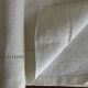 Linen sheet, reserve of antique trousseau, new with openwork and BL modernist L180