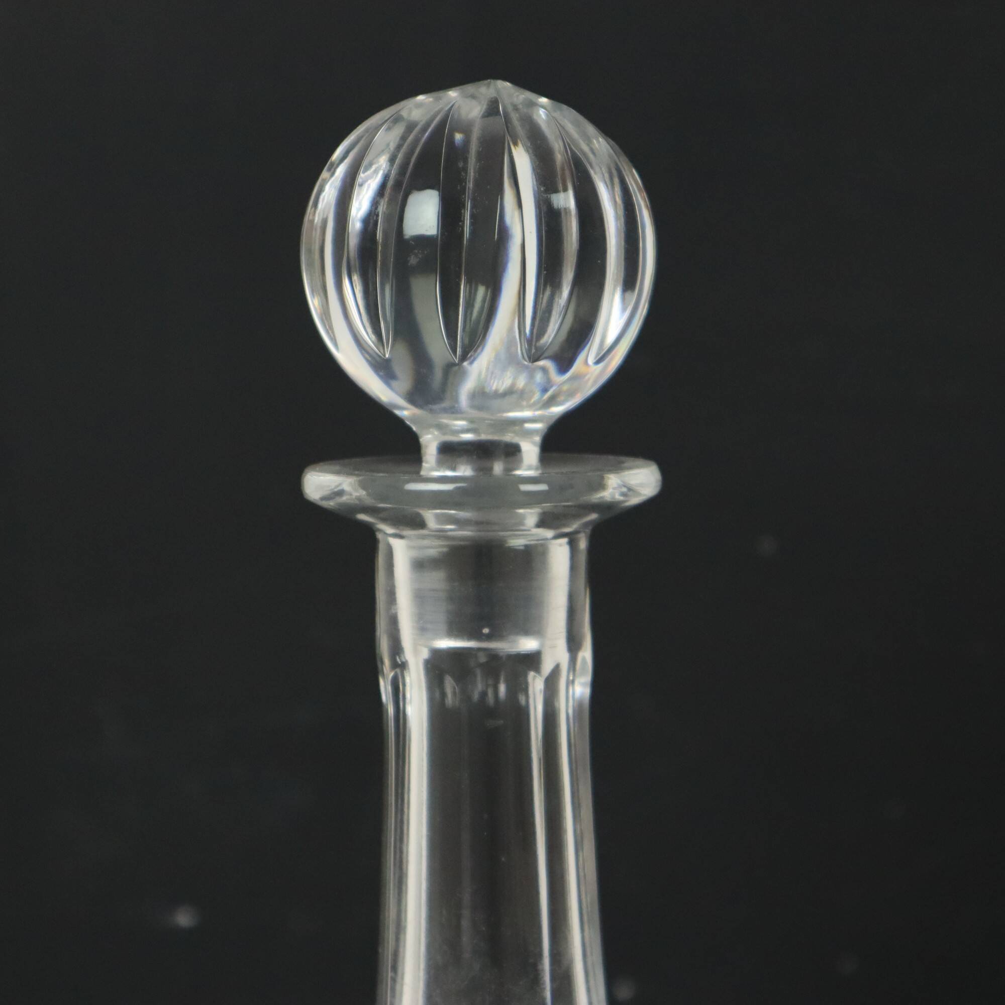 Vintage Samobor Crystal Decanter Ship Decanter Star Motif Lead Crystal