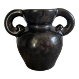 Design black vase with ears