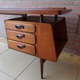 Mid-Century Dutch Modern Writing Desk by Louis Van Teeffelen for Wébé, 1950s