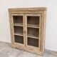 Buffet vitrine en chêne – 2 portes avec vitres