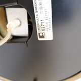 Large Space Age table lamp in brass by Fagerhults, Sweden, 1970s.