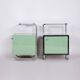 Bauhaus Side Tables in Chrome and Glass by Vichr a Spol., Czech, 1930s, Set of 2