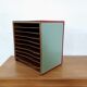Trieur document vintage en bois