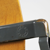 Vintage Pyramid chairs with armrests by Wim Rietveld