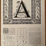 Lithograph letter A - 1930