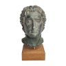 Bust of Alexander the Great in plaster in imitation of bronze