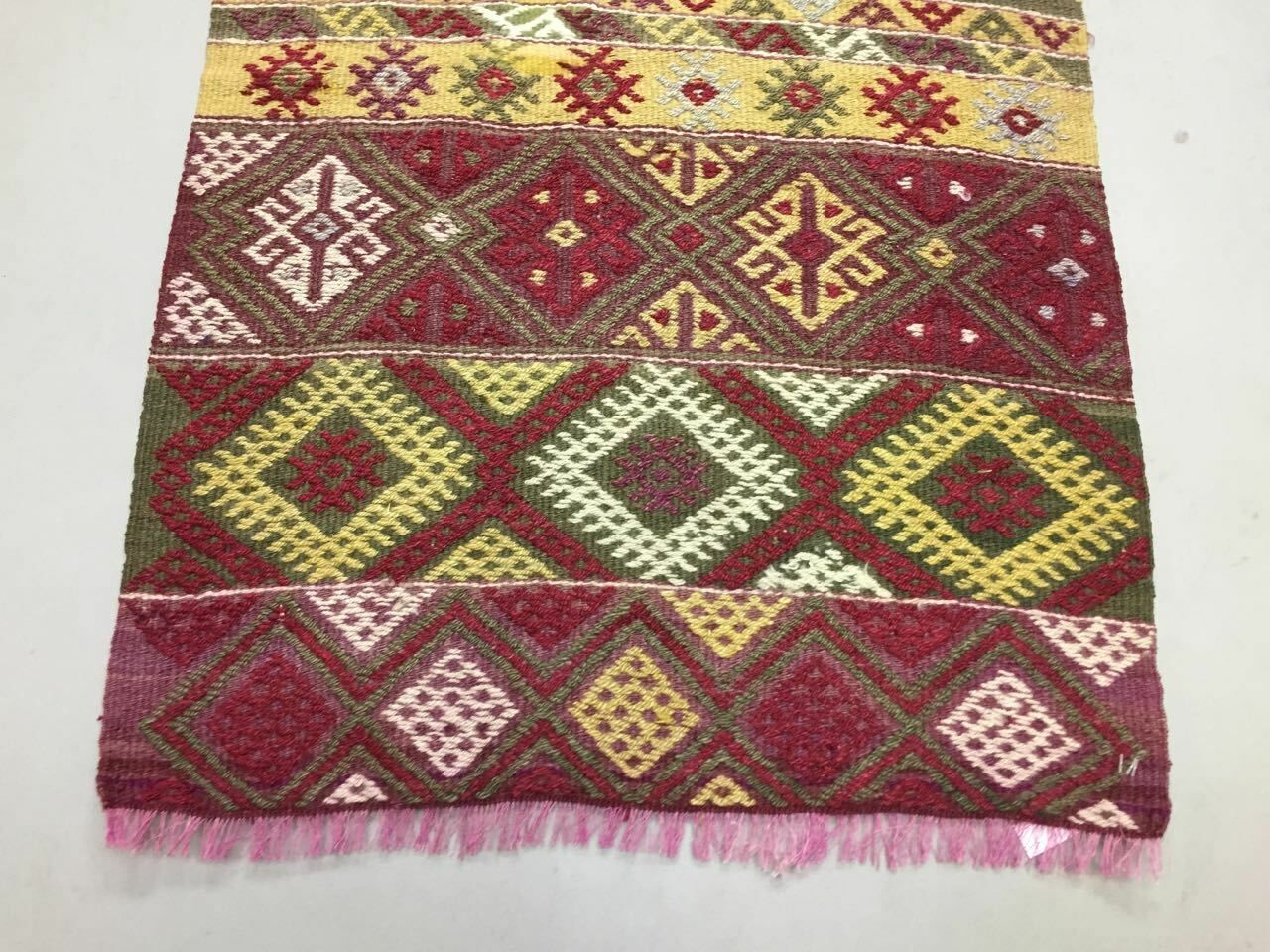 Turkish kilim runner 210x58 cm