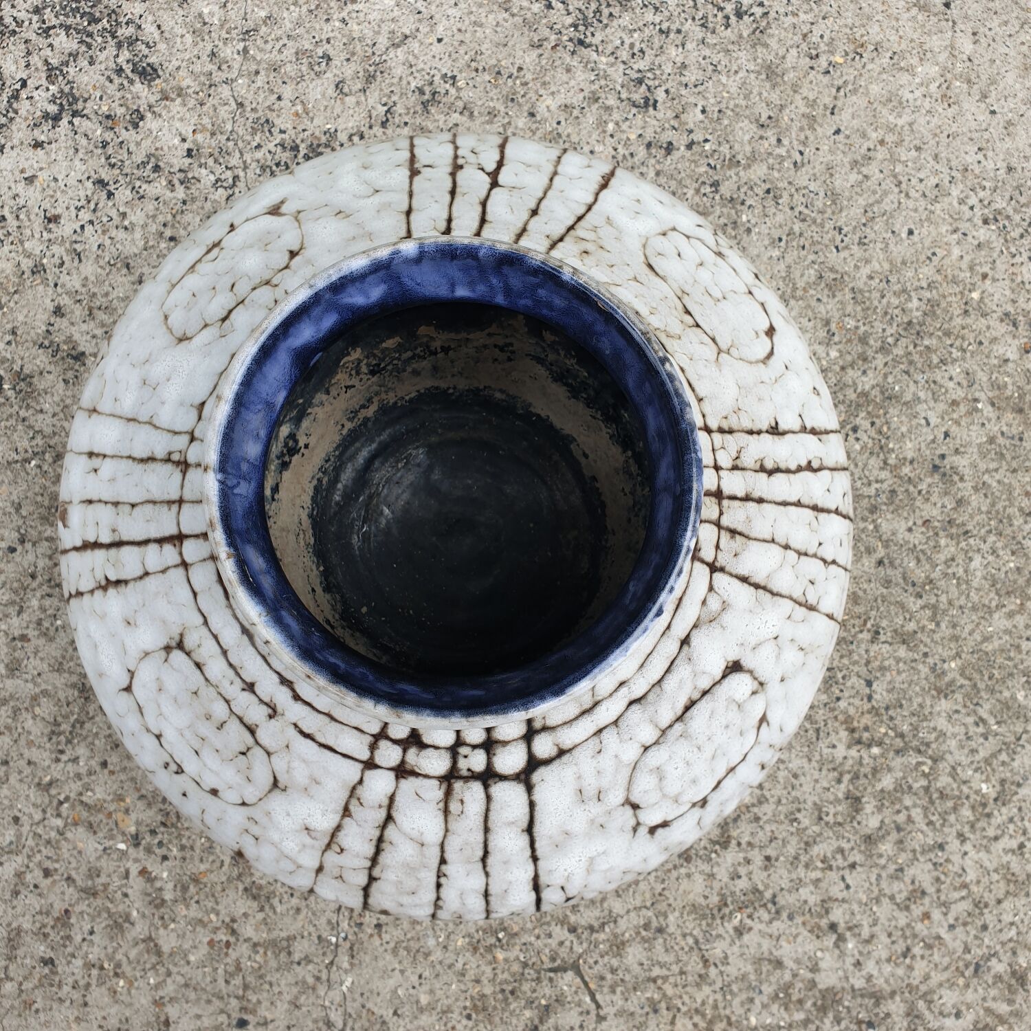 Large modernist bowl vase 1950s 1960s