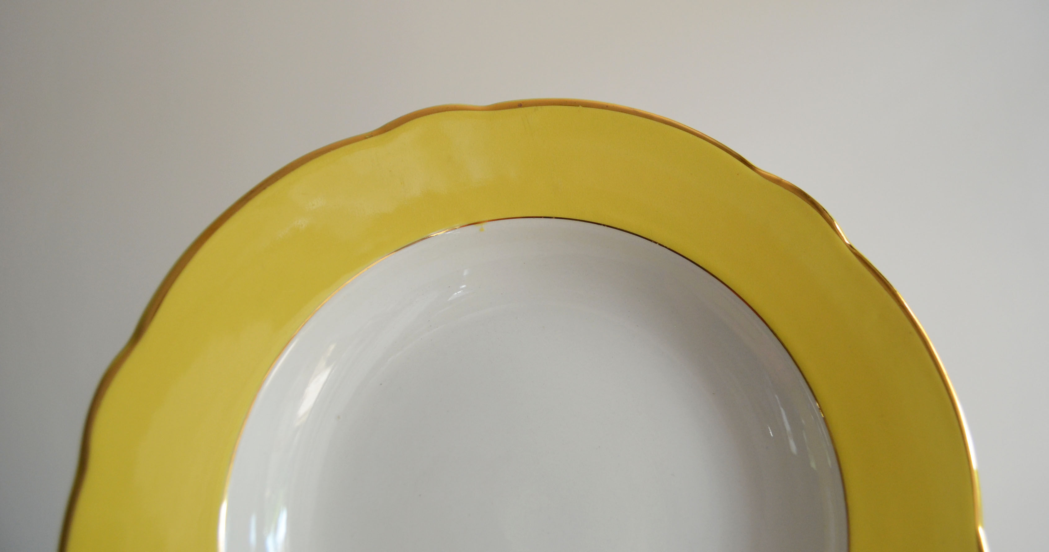 4 plates Lunéville model Daffodil