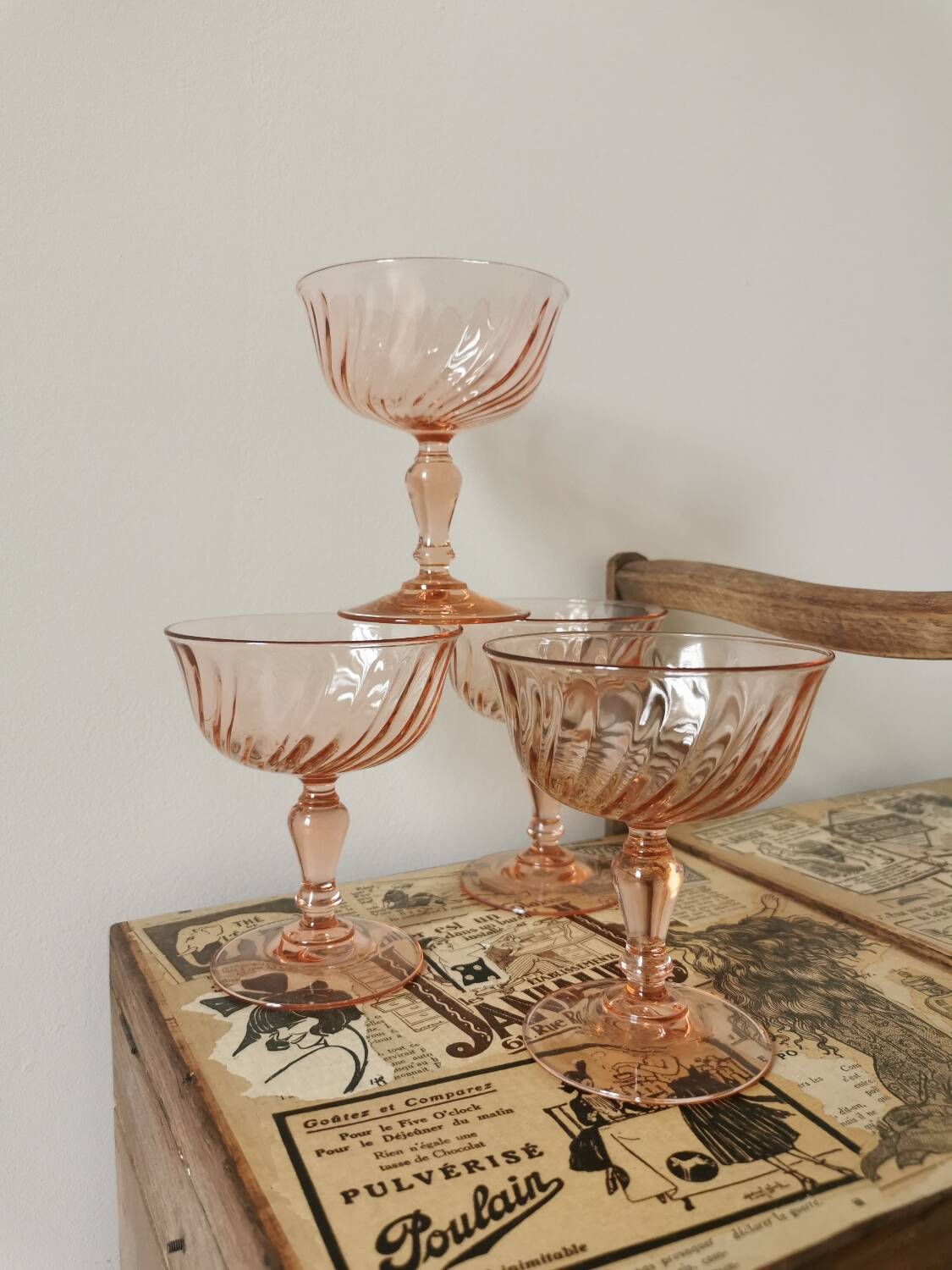 Rosaline champagne glasses