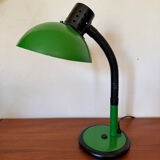 Green Aluminor articulated desk lamp from the 70s