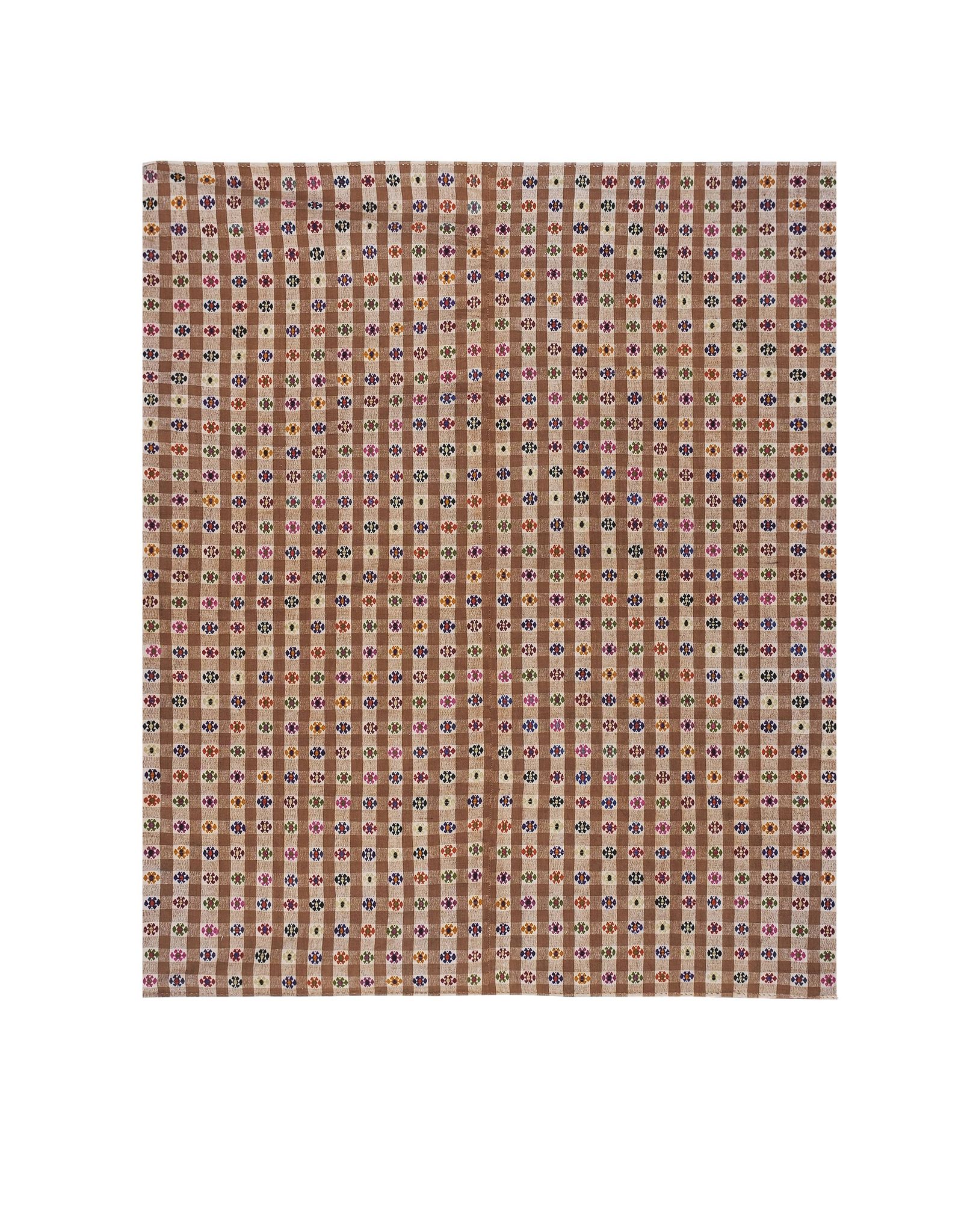 Vintage Turkish Oushak Rug Handwoven 202x246 cm