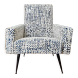 Fauteuil rockabilly entièrement refait à neuf