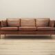 Brown leather sofa, Danish design, 1970s, production: Denmark