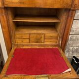 Louis xvi style secretary in walnut late 19th c. with drawers