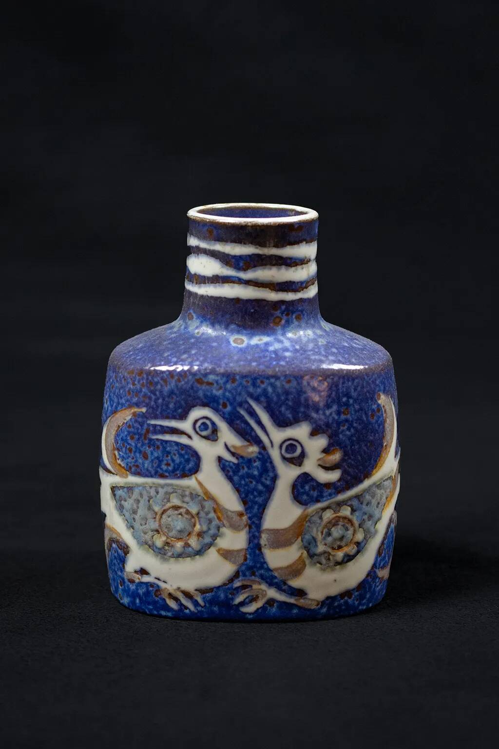 Royal Copenhagen “Baca” earthenware soliflore, Nils Thorsson, 60s/70s