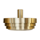 Aluminum and glass pendant light by Vitrika. Denmark 1970s