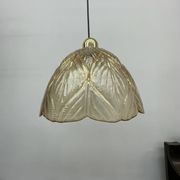 Peil & Putzer glass leaf hanging lamp , 1970’s