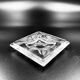 Square crystal ashtray