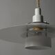 Markslöjd Multi-Layered Pendant Lamp, White Lacquered, 1990s Scandinavian Modern Lighting, Sweden