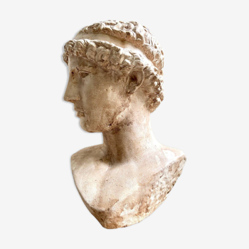 Buste en béton - reproduction, détail de "L'esclave mourant" de Michel-Ange