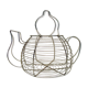 Panier à œufs en métal chromé