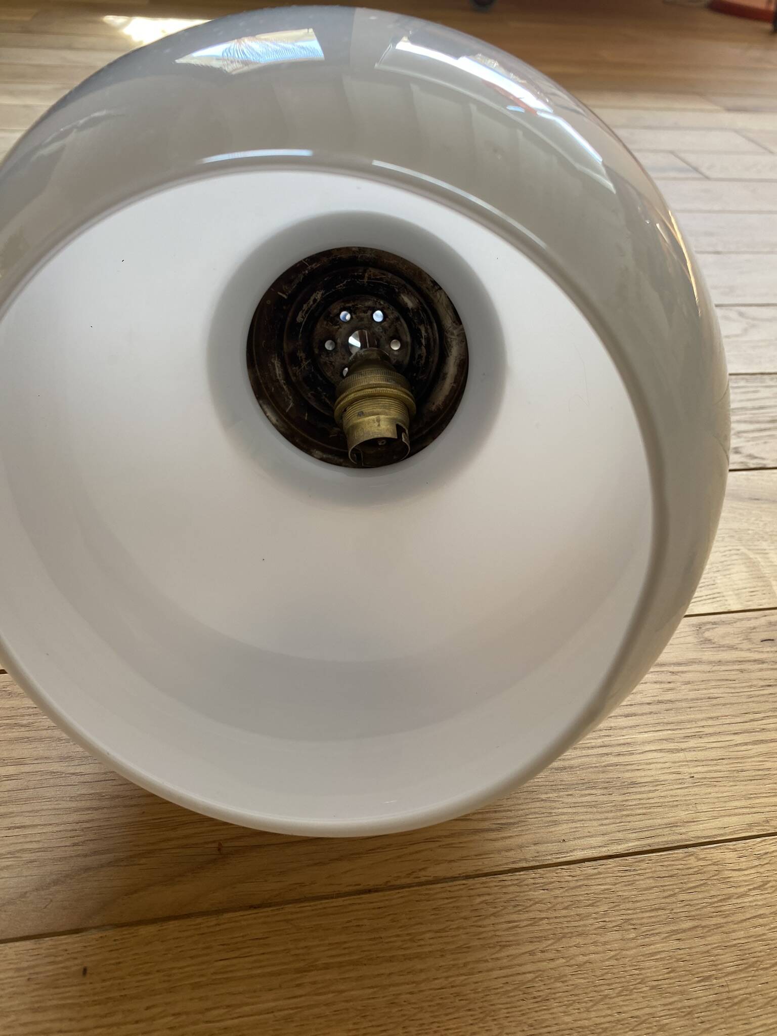 Opaline pendant light