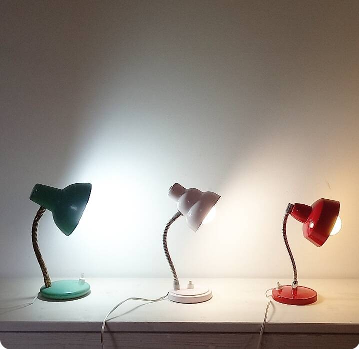 Lot de 3 lampes années 50 et 70