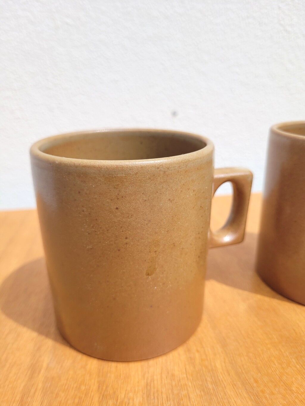 Set of 2 stoneware mugs from the 70s Brenne.