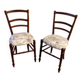 Lot de deux chaises de chambre 19e