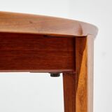 Restored teak dining table by henry rosengren hansen for brande møbelindustri mk9477
