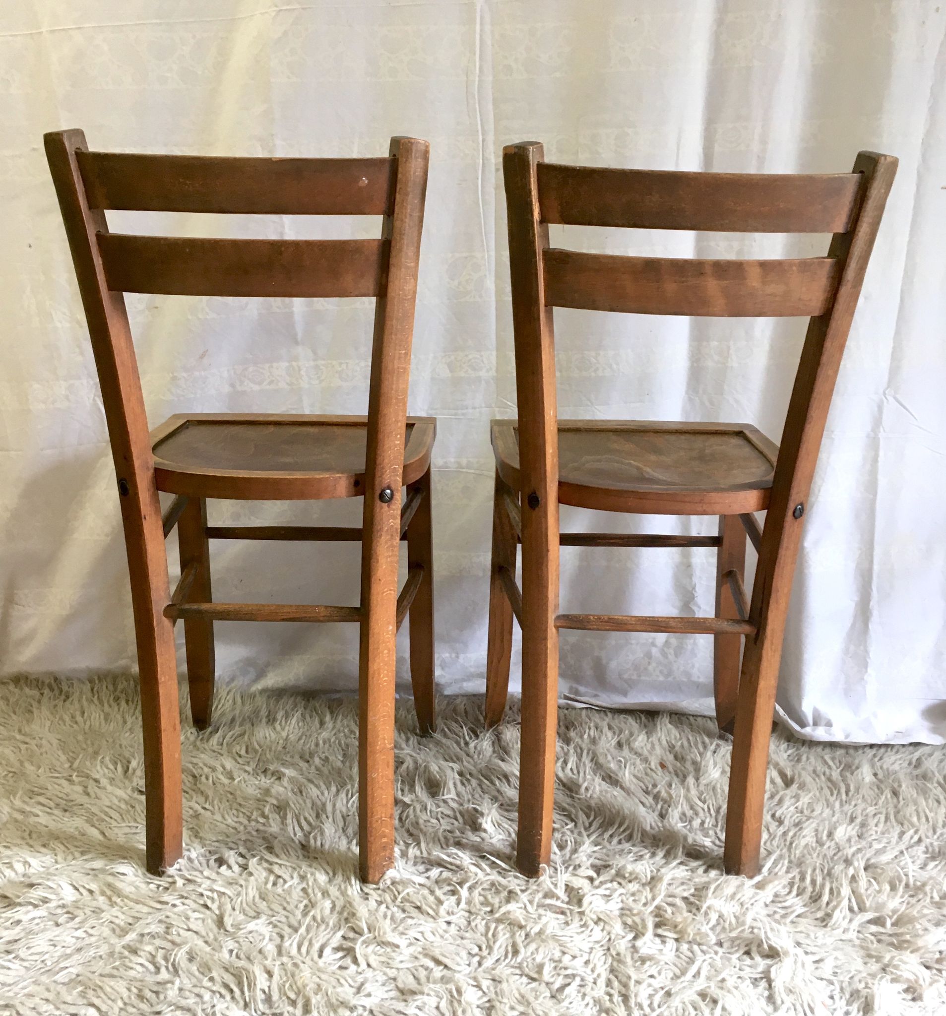 Bistro chair duo "Au Bon Marché" Maison A. Boucicaut - 1950s