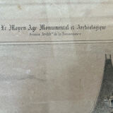 Old lithograph engraving House of Henry II and Diana of Poitiers