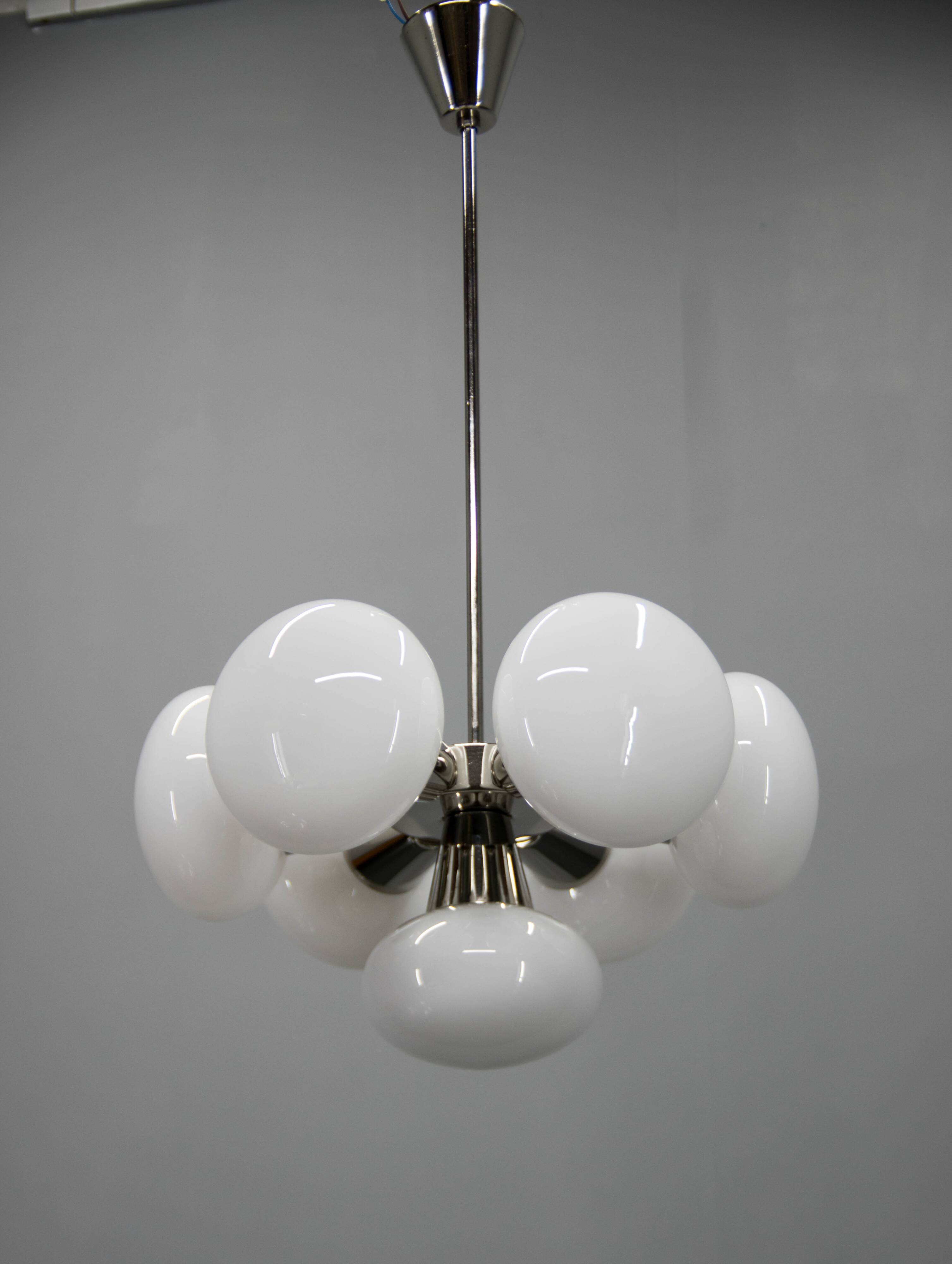 Space Age Chandelier Sputnik by Kamenicky Senov, 1970s