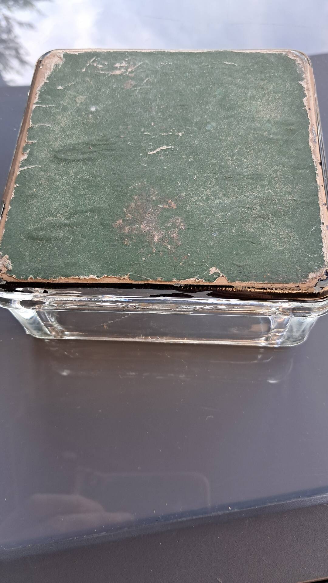 Vintage ashtray / pocket tray lumax – modernist design 12x12 cm