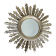 70'S golden resin sun mirror