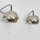 Pair of tilting eyeball chrome wall lights. Diameter 20cm - 7.87"