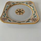 Square dish in earthenware Hubaudière & Bousquet (HB) Quimper