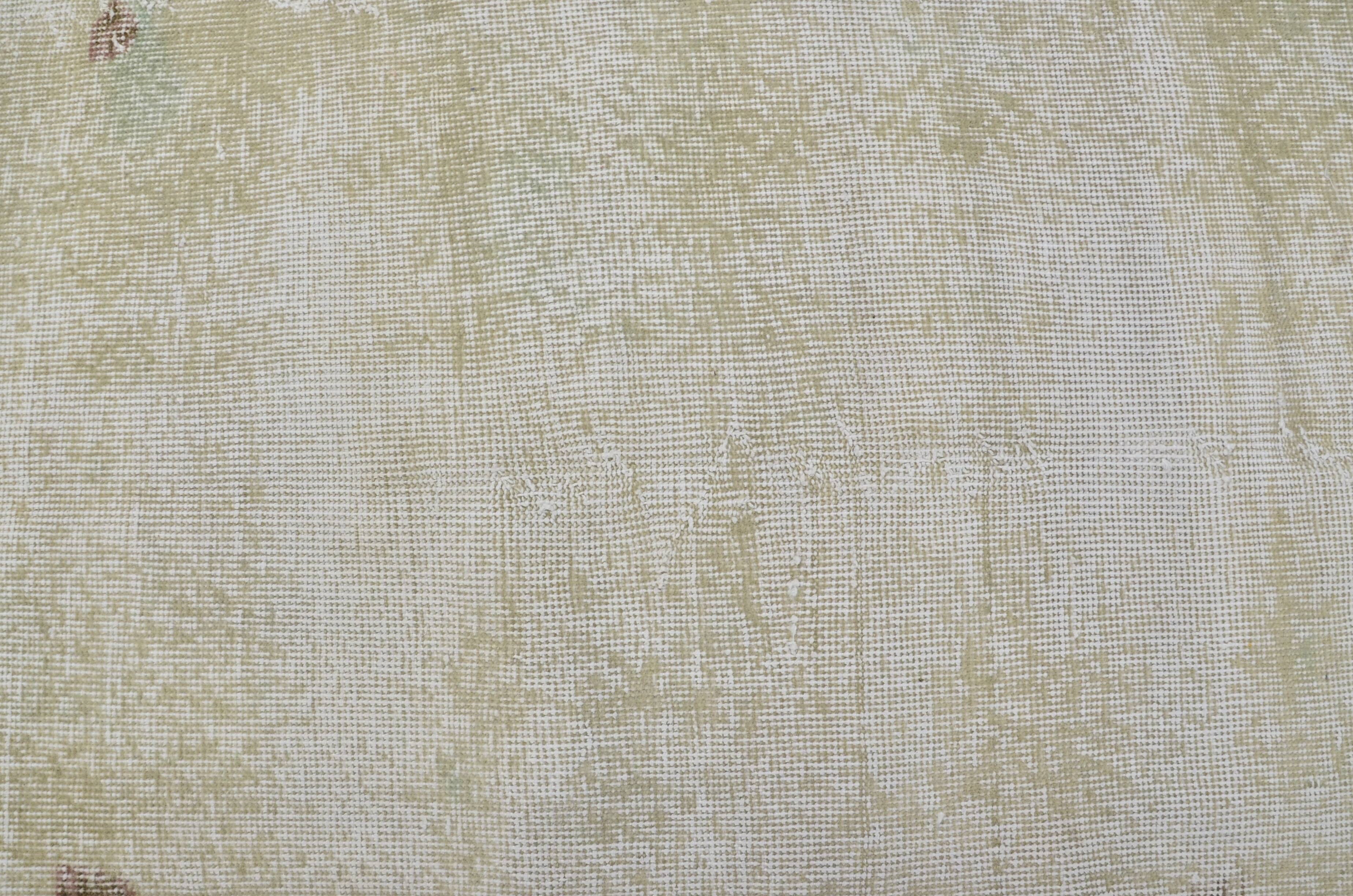 Turkish oushak vintage carpet sku 3158