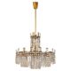Mid-century crystal chandelier "Model F 518" by Bakalowits & Söhne