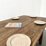 Small old farmhouse table with square legs