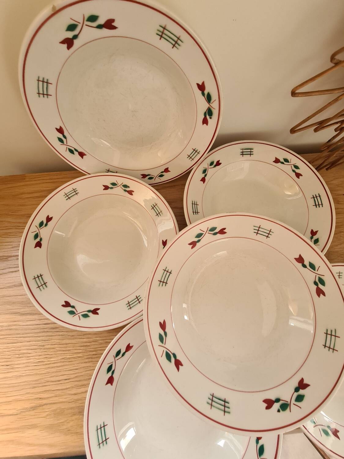 6 soup plates Céranord St Amand