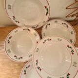 6 soup plates Céranord St Amand