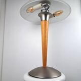 Art Deco Mushroom Liner Lamp 80s by Jakob Maul