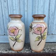 2 pottery art vase made in West Germany