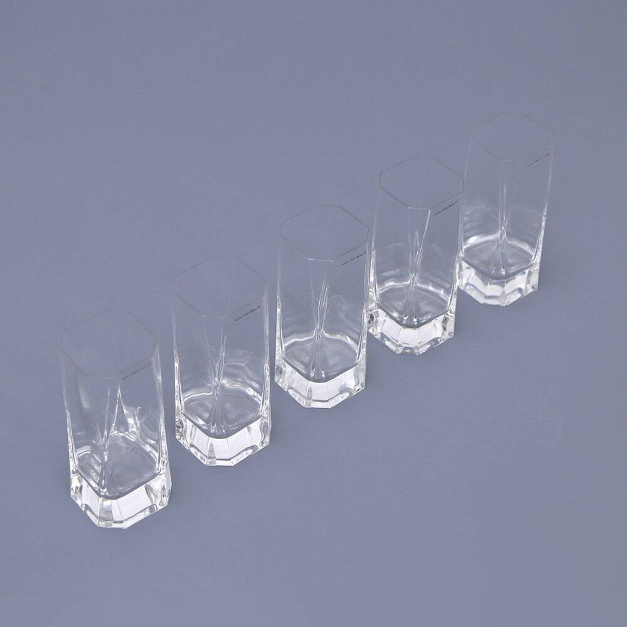 Vintage glasses by Cini Boeri for Arnolfo Di Cambio, 1970s, set of 5.
