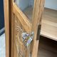 Rare pair of Art Deco glass columns in solid walnut – renovated