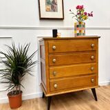 Commode pieds compas vintage