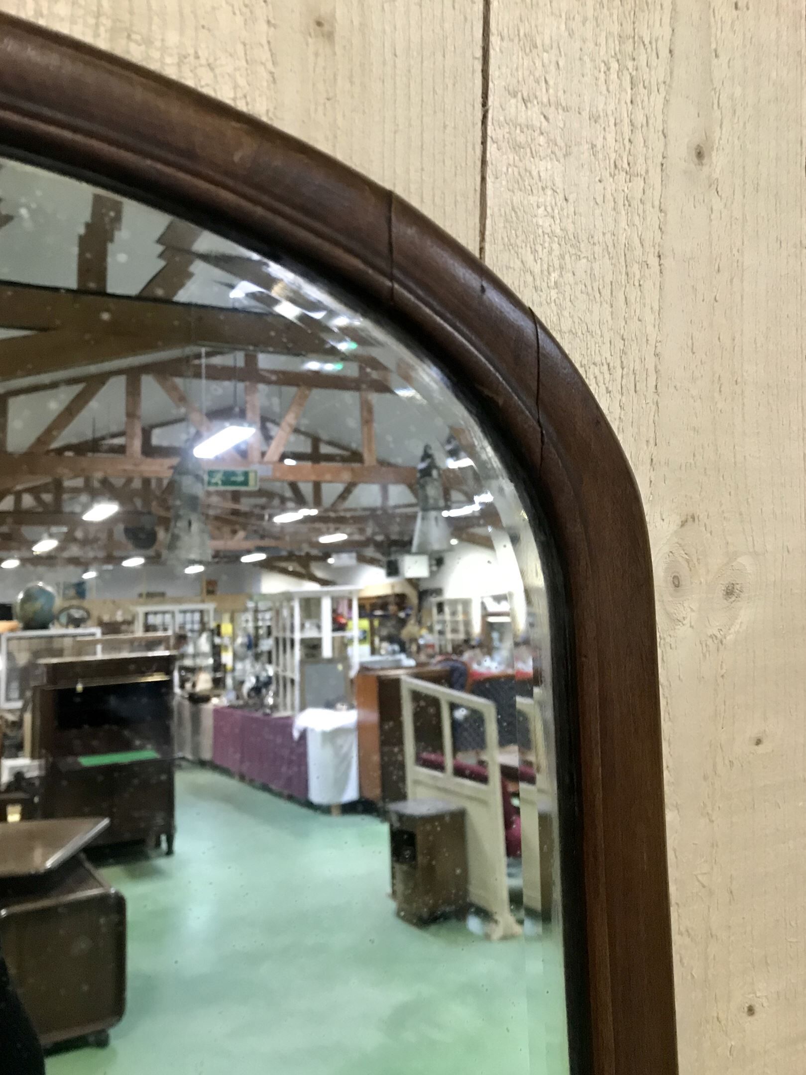 Mahogany english mirror